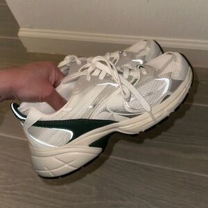 White and Green H&M Sneakers